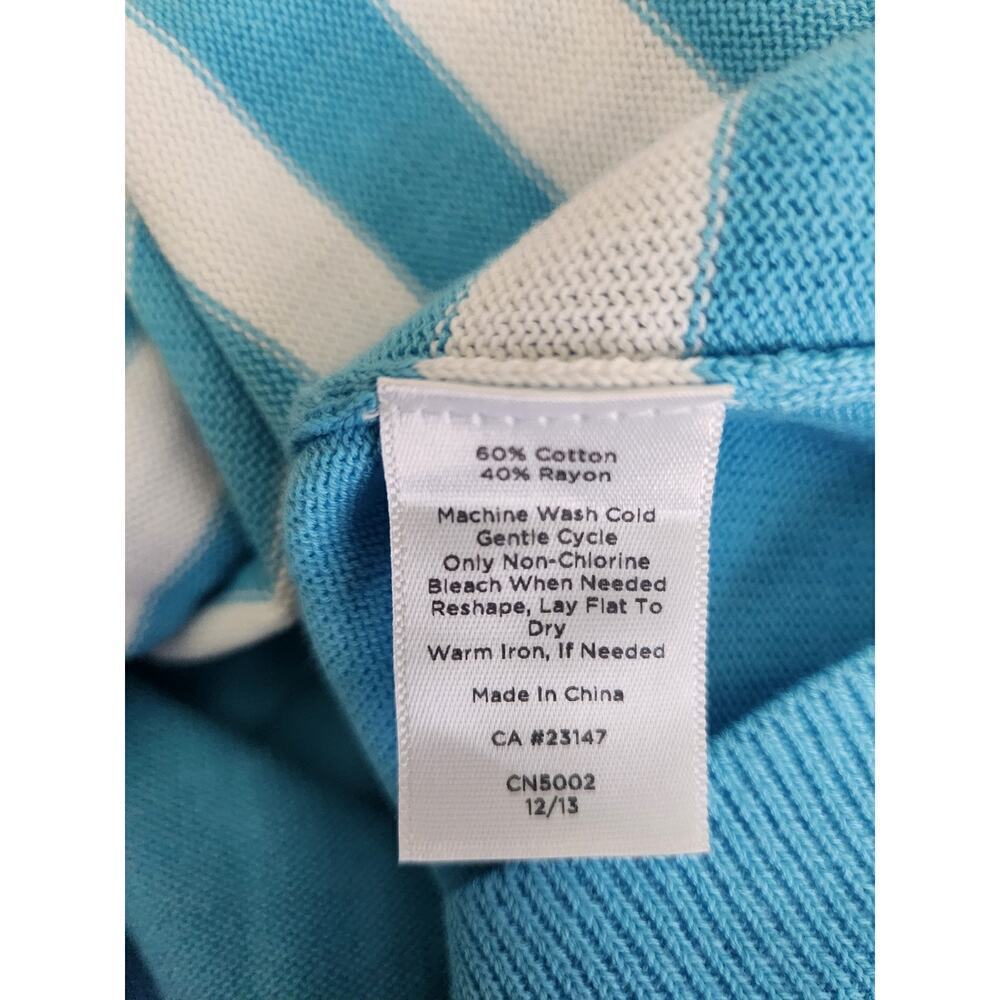 Talbots Womens Zebra Print sweater sz L short sleeve novelty Careerwear work - Picture 5 of 8